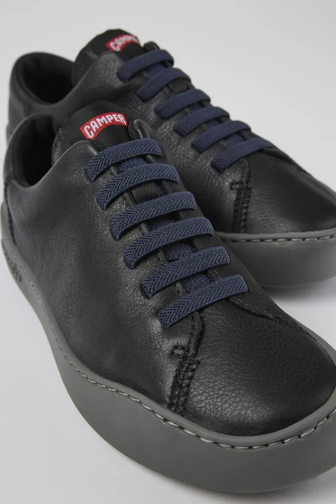 Peu Touring Black leather sneakers for women