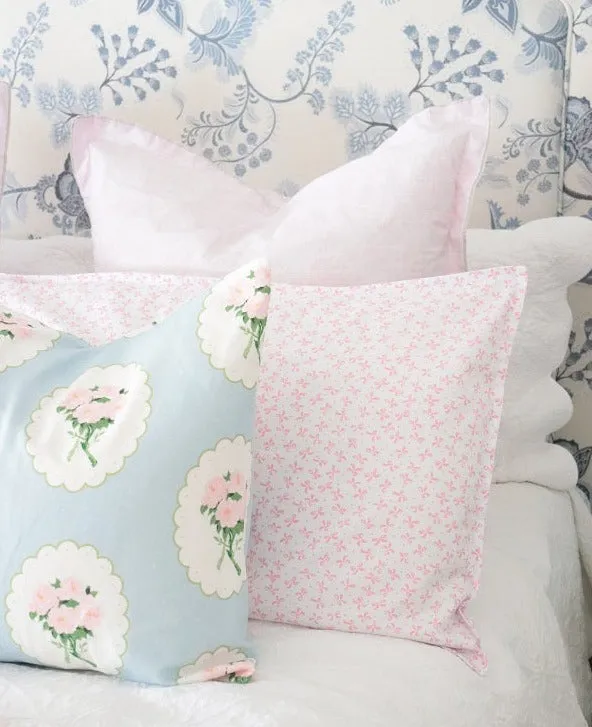 Pink Bow Pillowcase ( set of two)