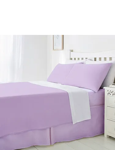Plain Poly Cotton Fitted Valance Sheet