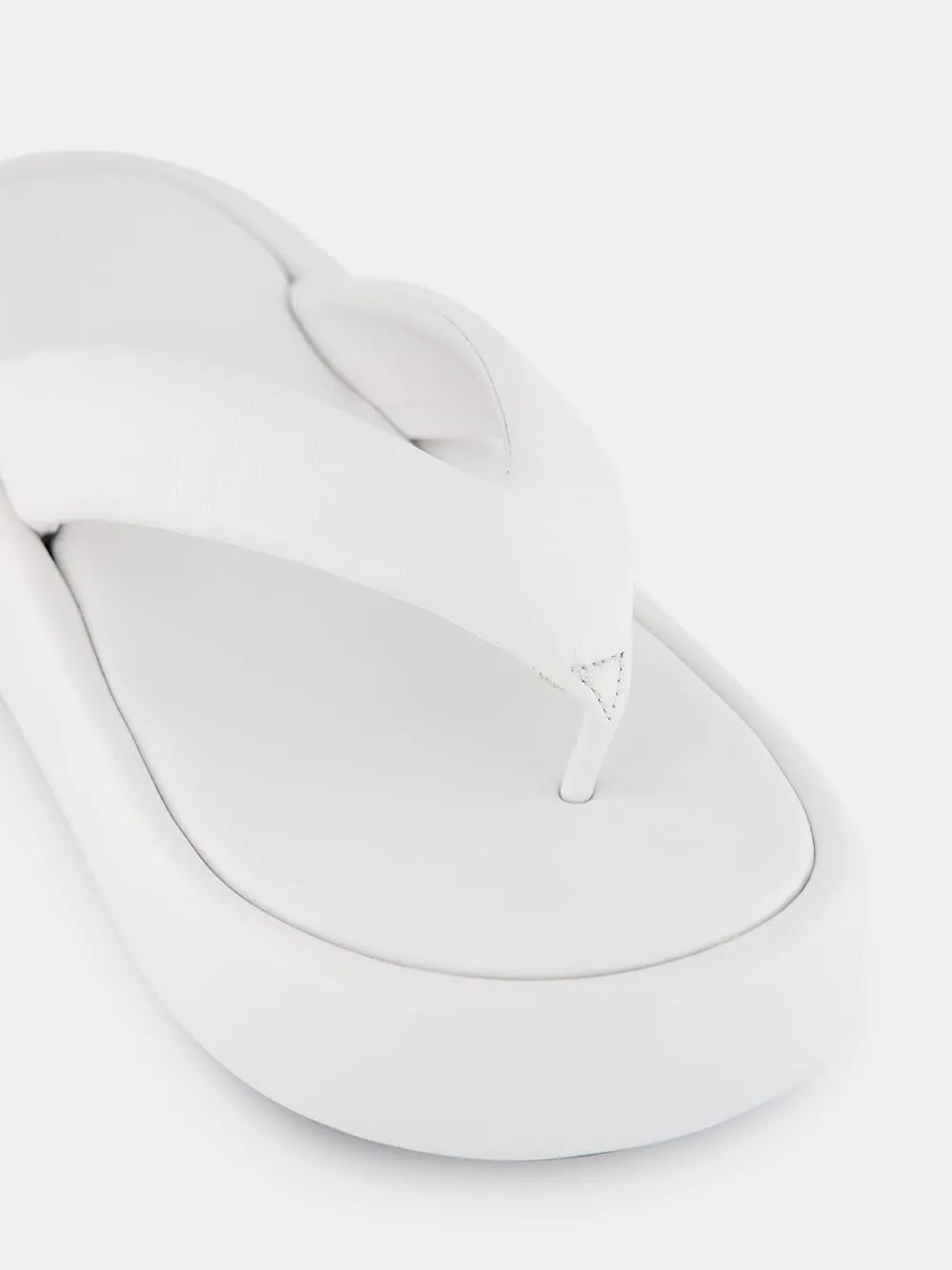Platform Thong-Strap Sandals
