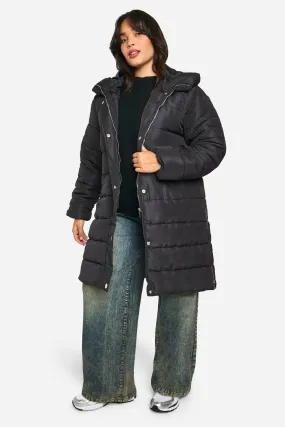 Plus Longline Puffer Jacket