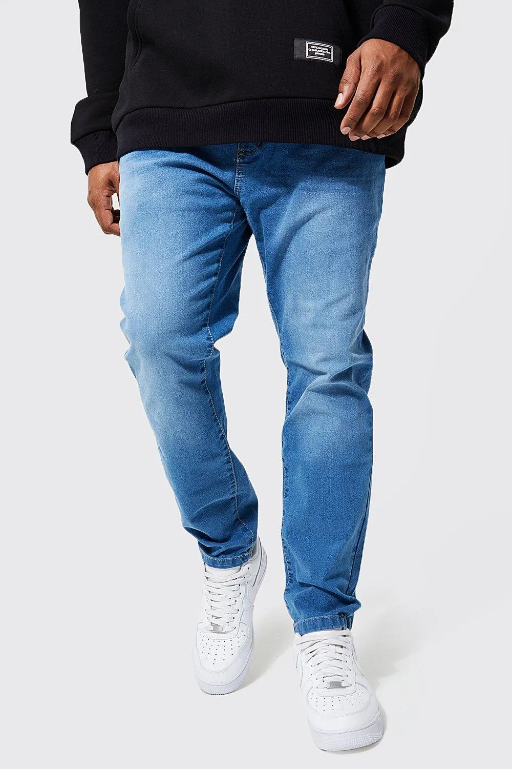 Plus Skinny Stretch Jeans With Poly