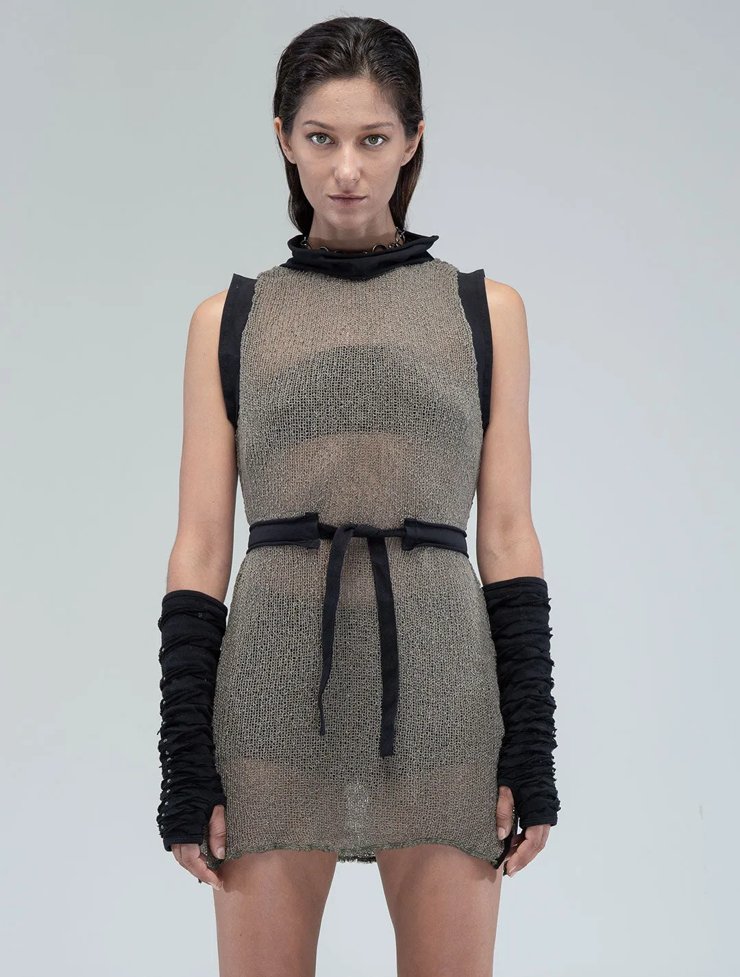 Ply Turtleneck See-Through Tunic