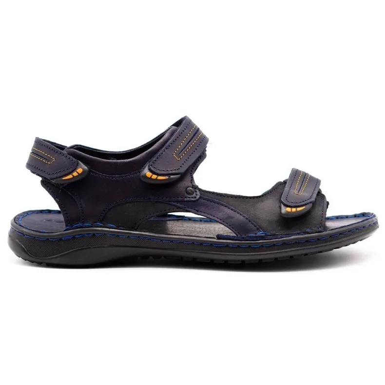 Polbut Sandals SA04 navy blue with black