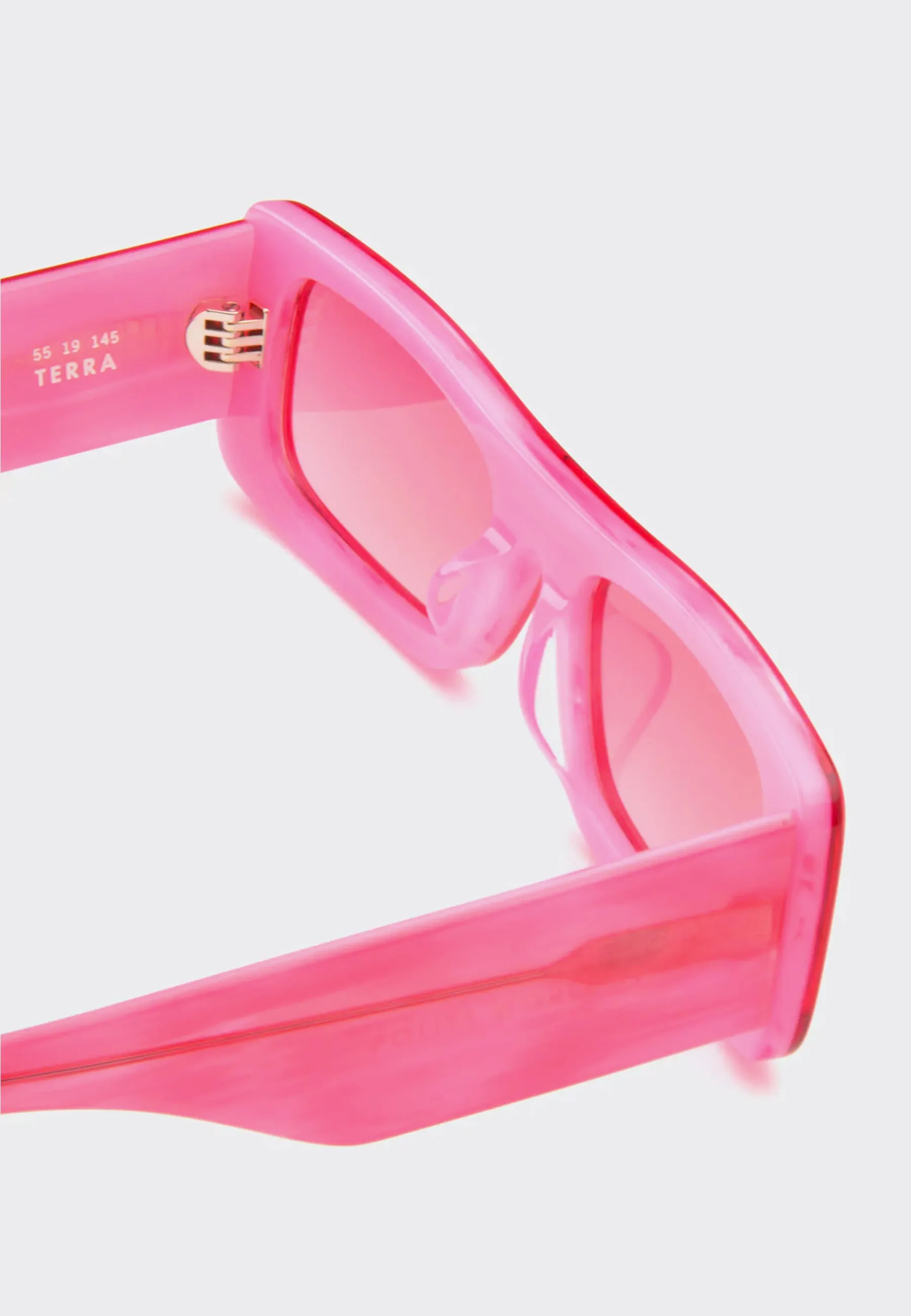 Polite Worldwide Terra Sunglasses - Pink Frame/Gradient Pink Lens