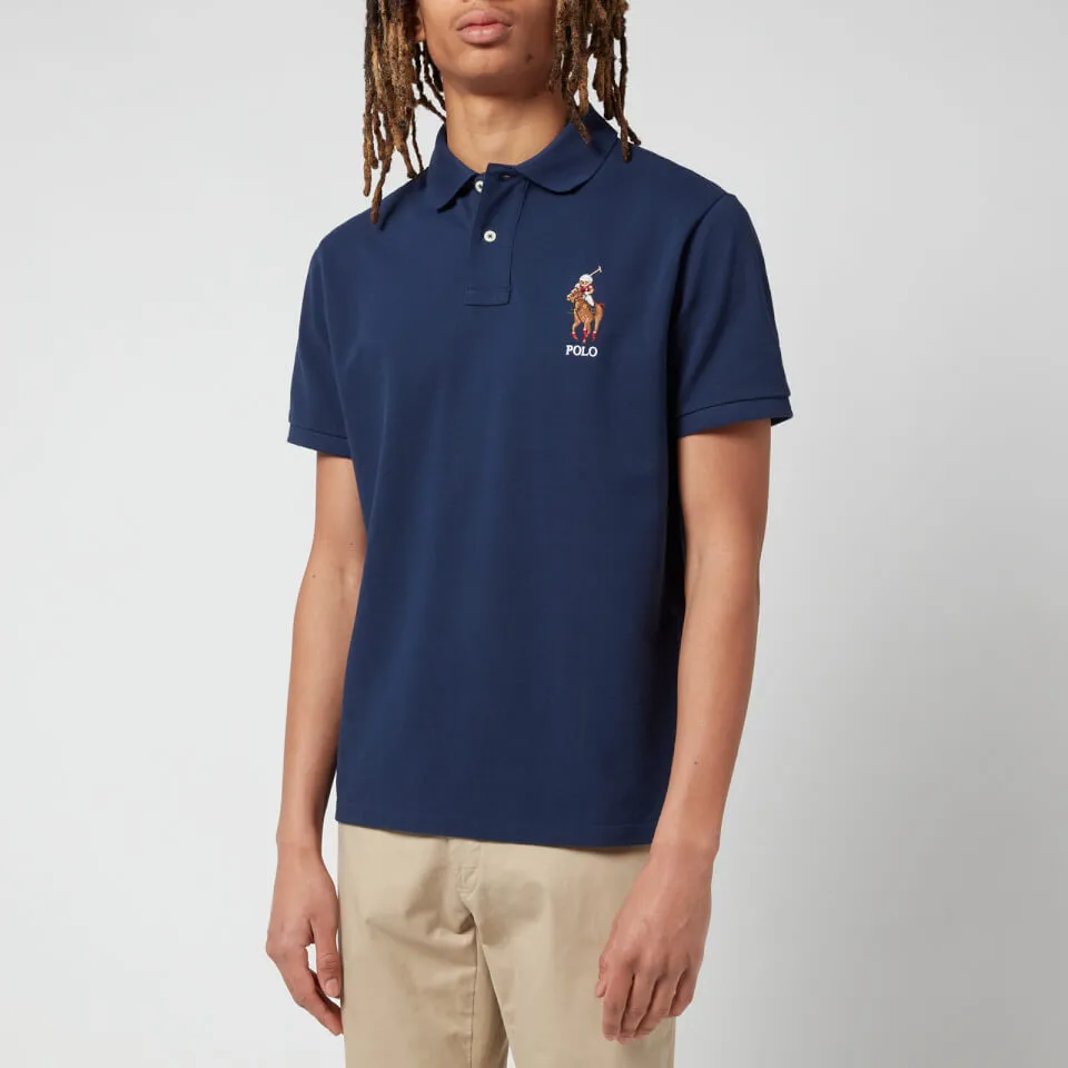 Polo Ralph Lauren Men's Bear Logo Polo Shirt - Newport Navy - L | Coggles