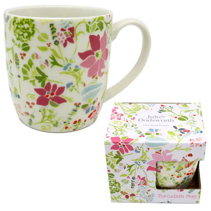 Porcelain Mug - Julie Dodsworth Pink Botanical MUG431