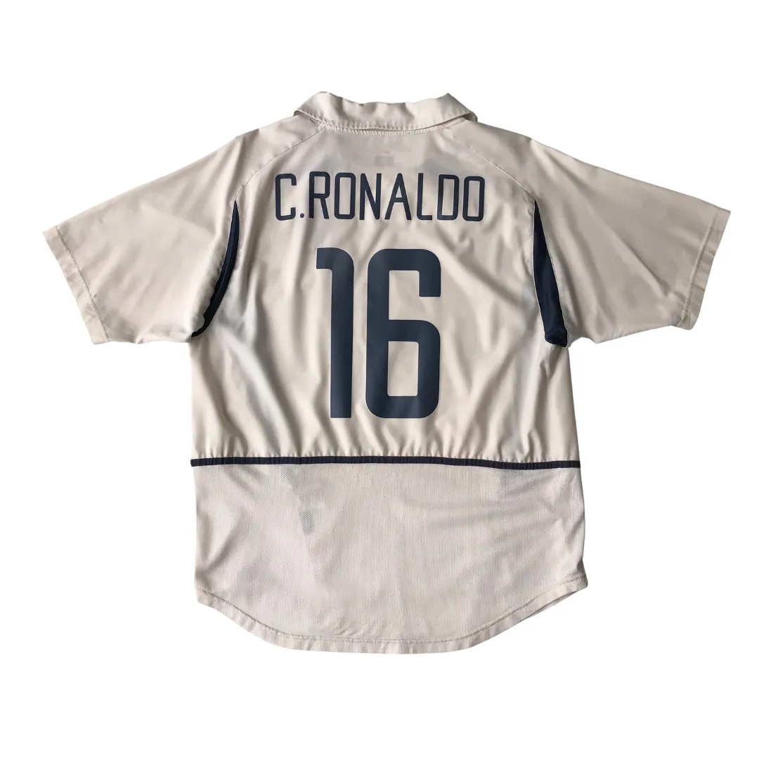 Portugal Ronaldo 16 Original Away Football Shirt 2002/2004 Nike Large