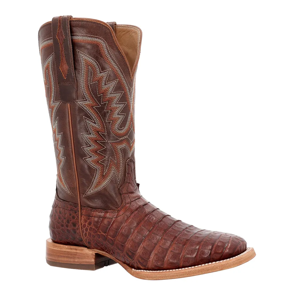 PRCA Collection Caiman Embroidered Square Toe Cowboy Boots