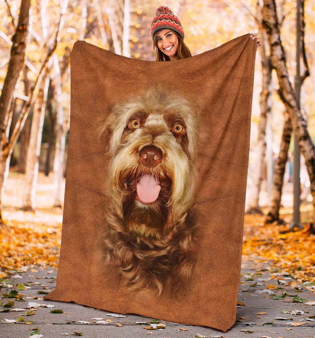 Premium Blanket Otterhound Face Hair
