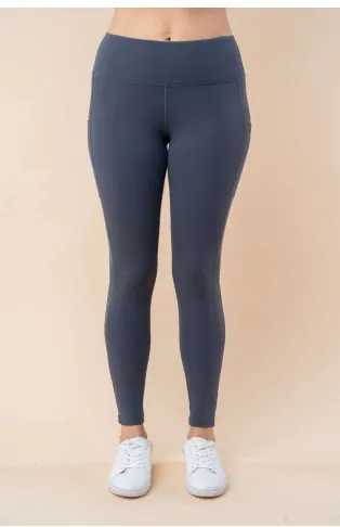PREORDER Keith Mesh Detailed Pocket Leggings (Charcoal)