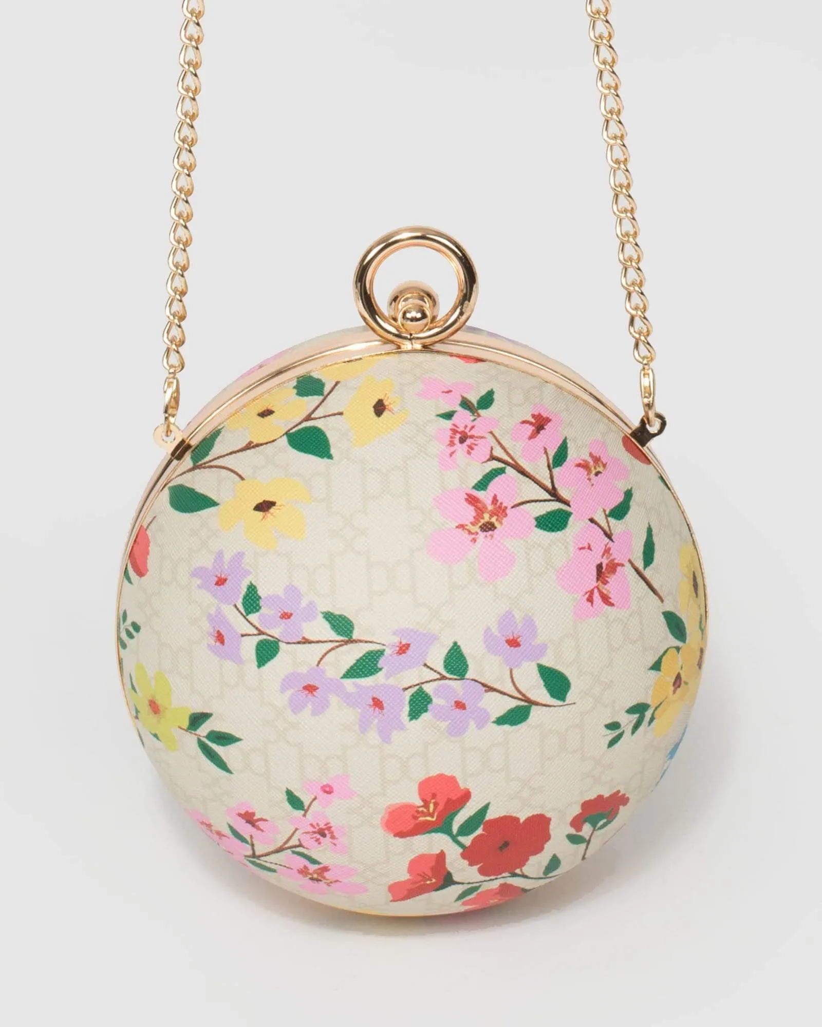 Print Miley Round Clutch Bag