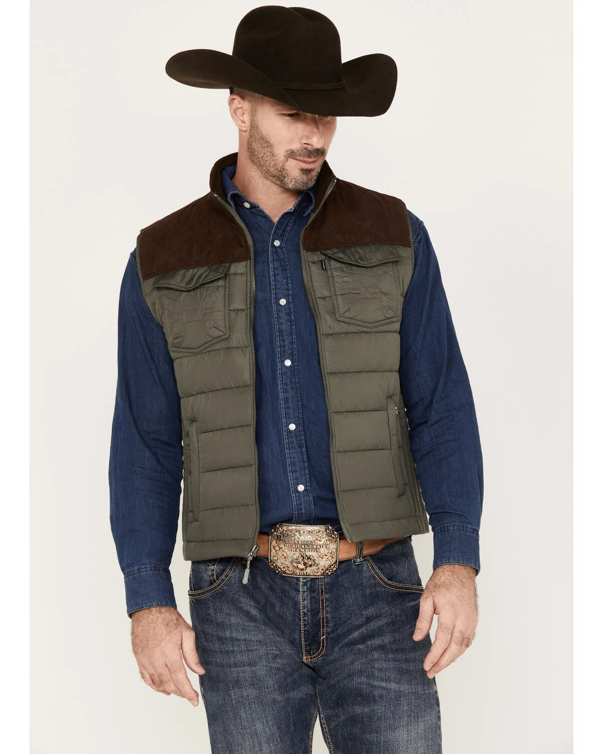 Product Name:  Hooey Men's Color Block Packable Vest