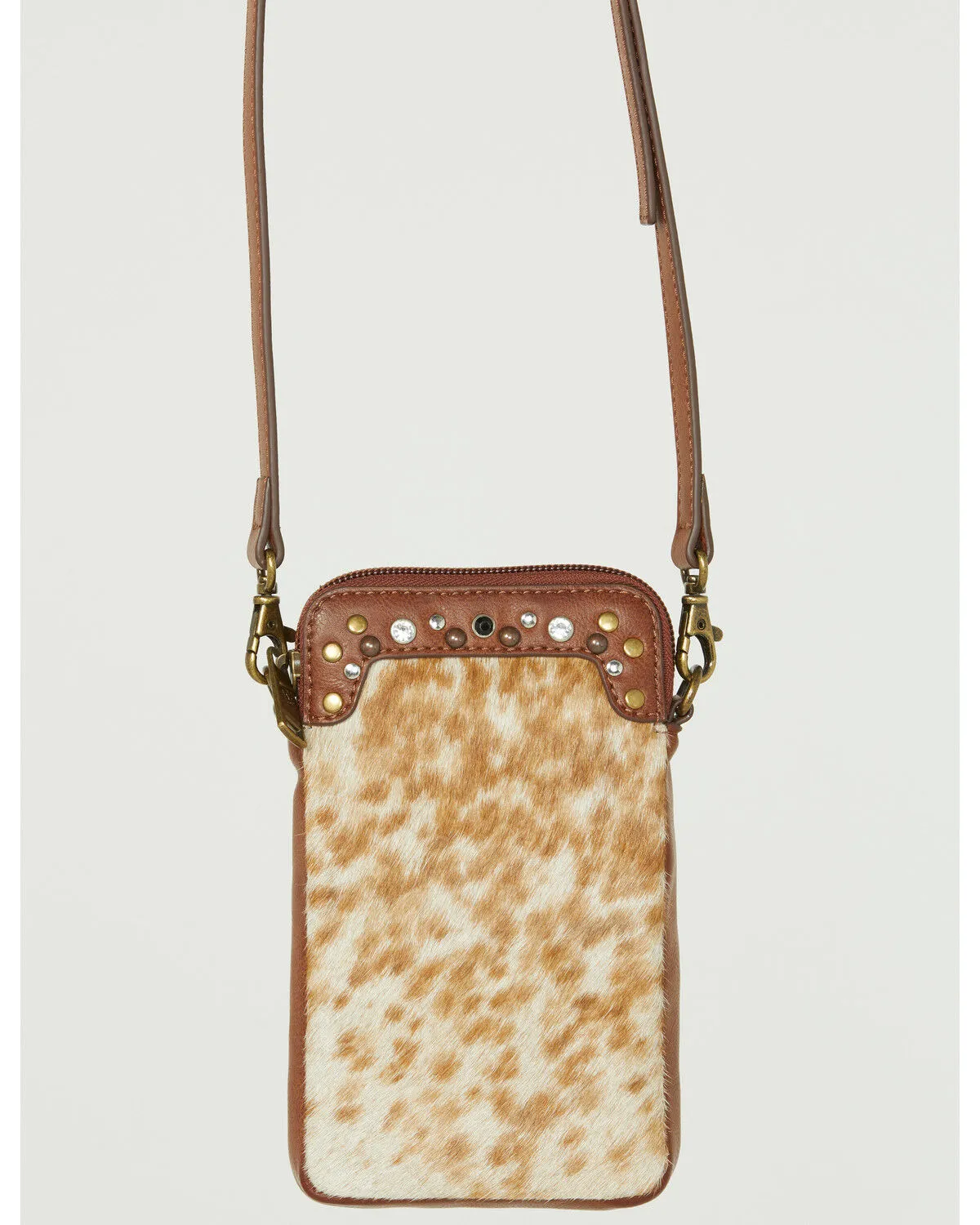 Product Name:  Shyanne Women's Studded Tooled Crossbody Phone Bag