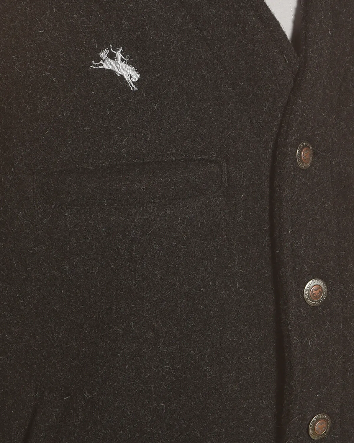 Product Name:  Wyoming Traders Men's Wyoming Wool Button Closure Vest