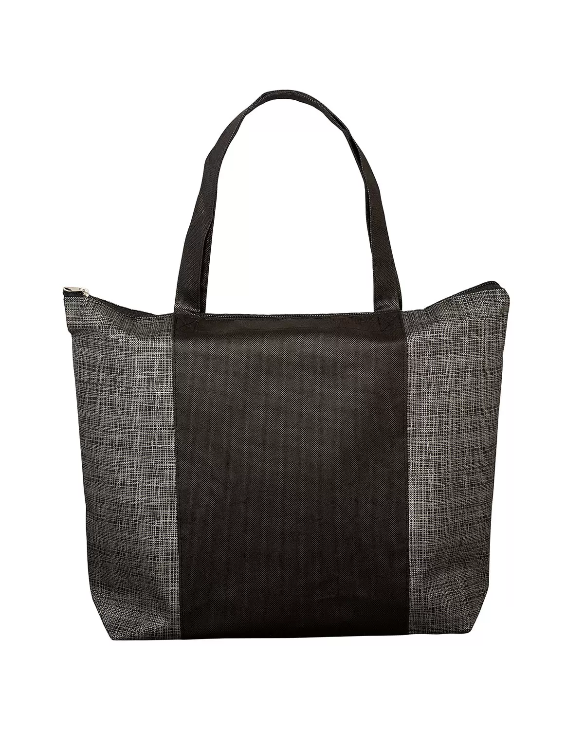 Promo Goods  BG134 Tonal Non-Woven Zipper Trade Show Tote Bag SKU: BG134