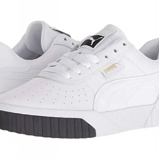 Puma wmns cali wht and blk sneakers