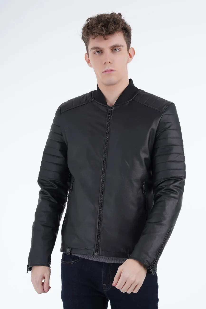 Quilted Biker Jacket