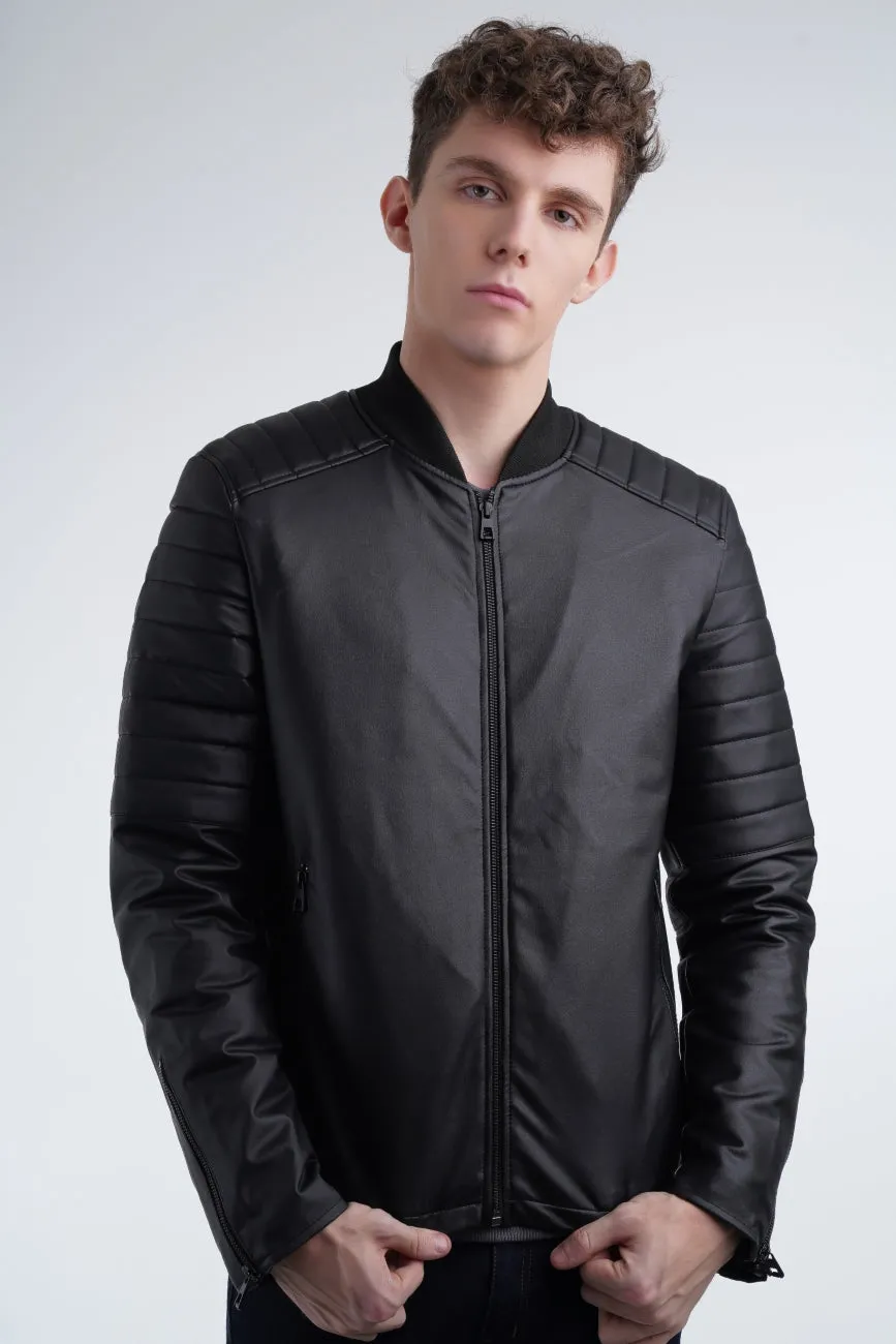 Quilted Biker Jacket