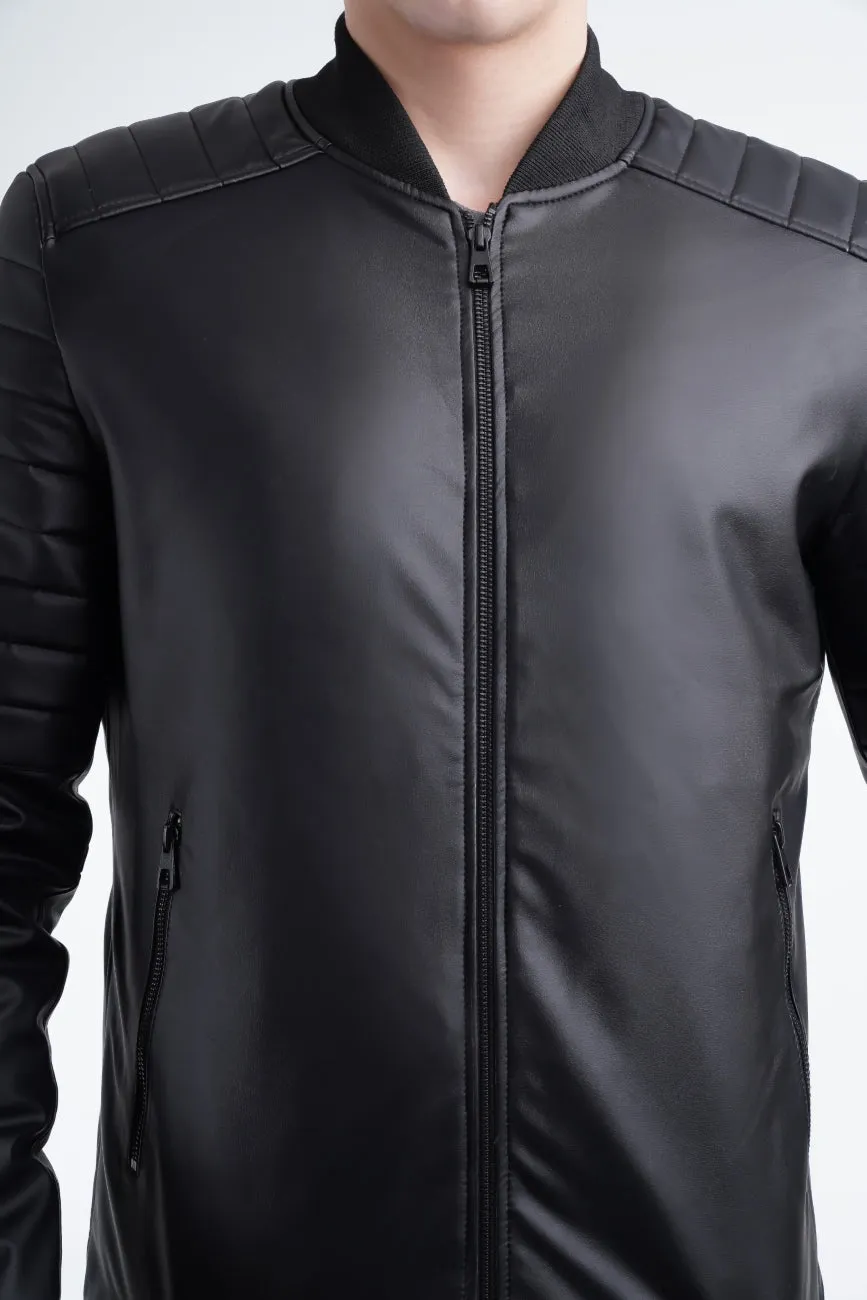 Quilted Biker Jacket