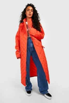 Quilted Longline Puffer Jacket