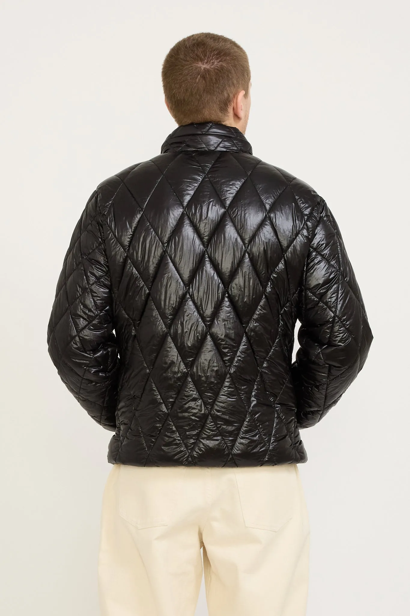 Quilted Reversible Jacket Black/Twilight Blue