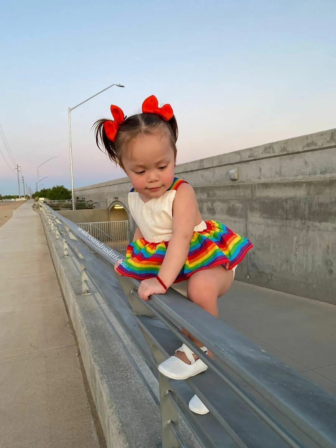 Rainbow Stripe  Romper