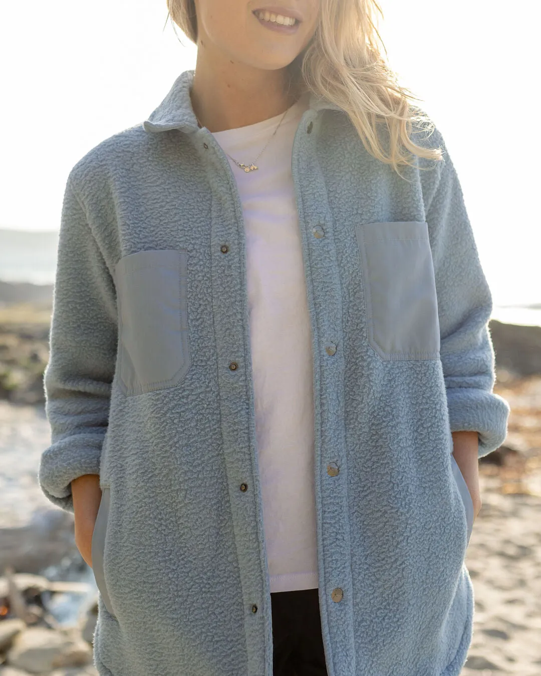 Rappel Recycled Sherpa Fleece Oversized Shirt
