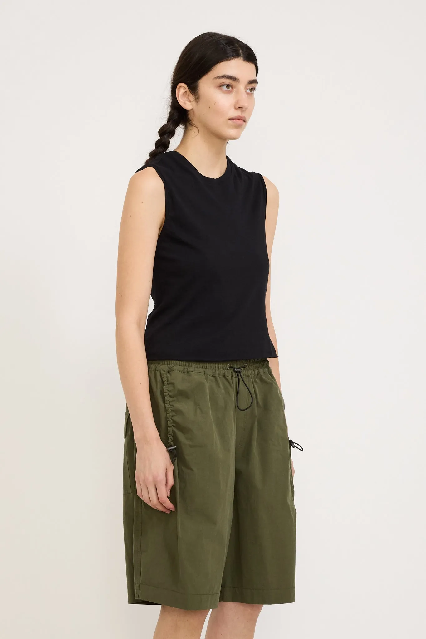 Raw Edge Baby Tank Black