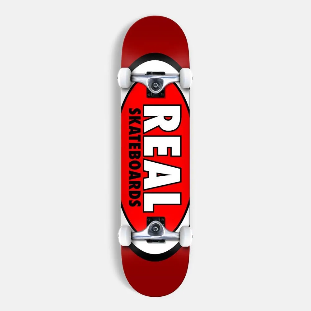 Real Skateboards - 7.3 Classic Oval Complete Skateboard - Red