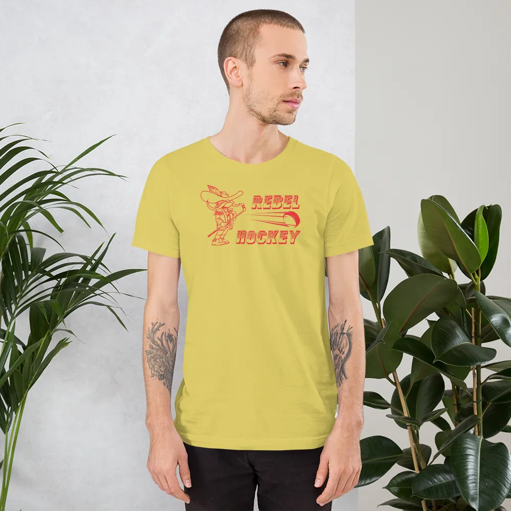 Rebel Hockey Retro Short-Sleeve Unisex T-Shirt