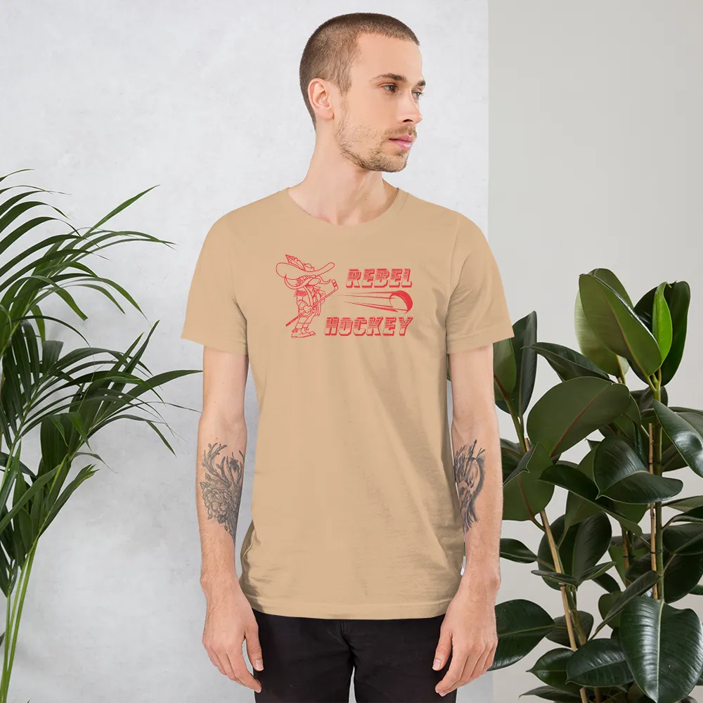Rebel Hockey Retro Short-Sleeve Unisex T-Shirt