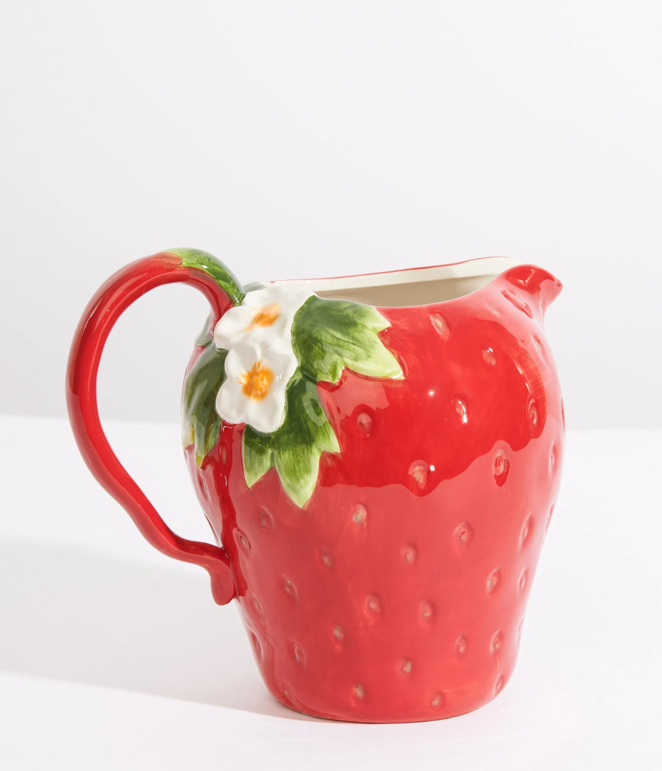 Red Strawberry Pitcher