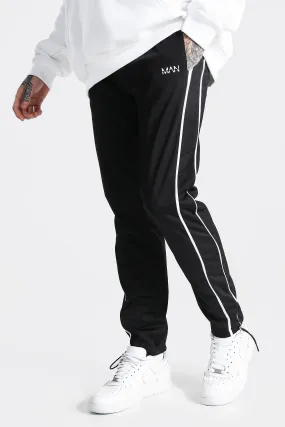 Regular Original Man Tricot Joggers With Pipi | boohooMAN UK