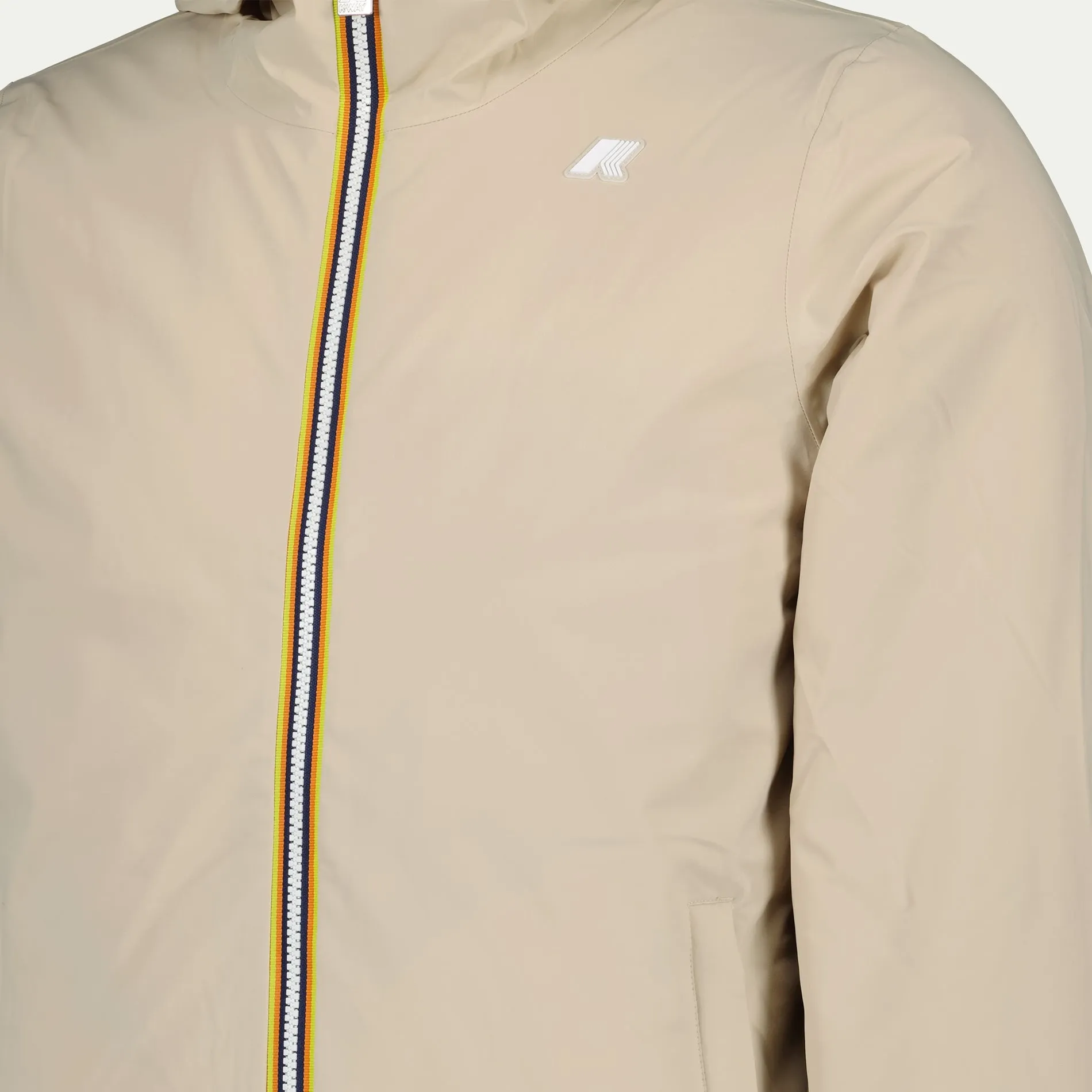 Reversible Beige-Orange Puffer Jacket