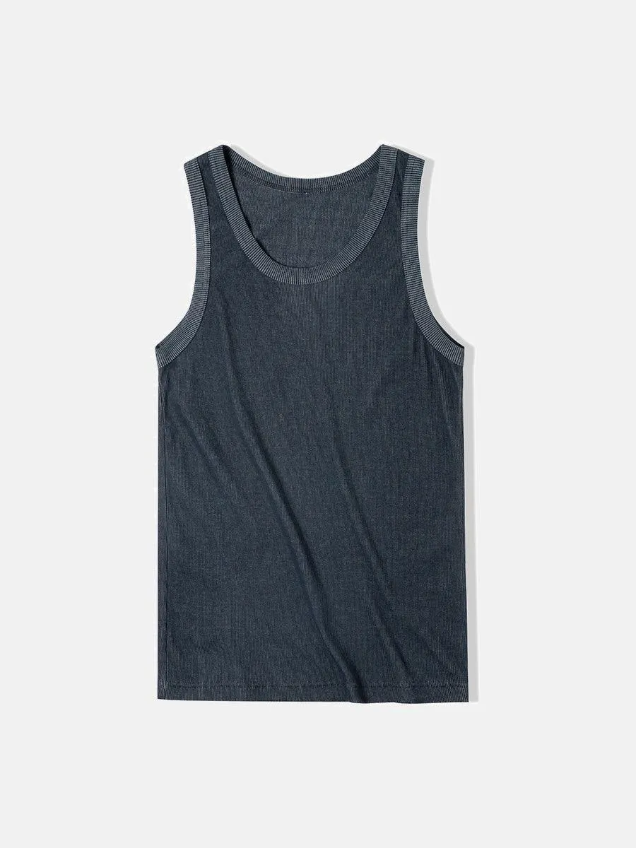 RIB Sleeveless Vest