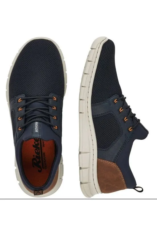 Rieker mens shoes B7796-14 in Blue