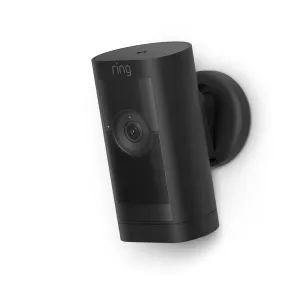 Ring Black Stick Up Cam Pro, Battery Camera