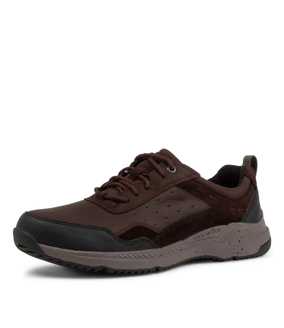 ROCKPORT Total Motion Trail Java Leather Sneakers