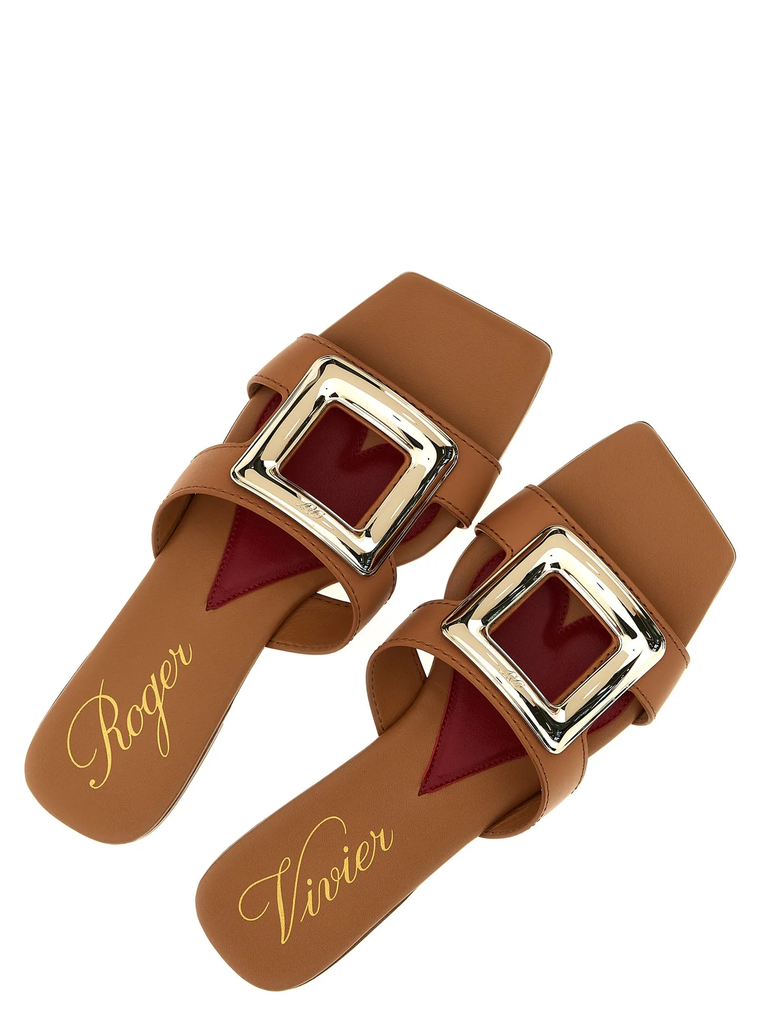 Roger Vivier    Roger Vivier 'New Metal Buckle Mule' Sandals