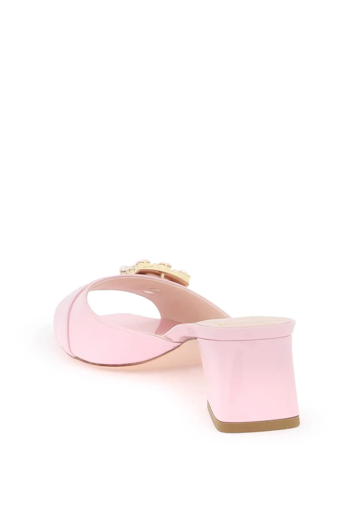 Roger vivier très vivier patent leather mules with RVW53637960PBQ TEEN PINK