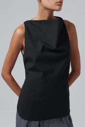 RoheBlack Open Back Sleeveless Top