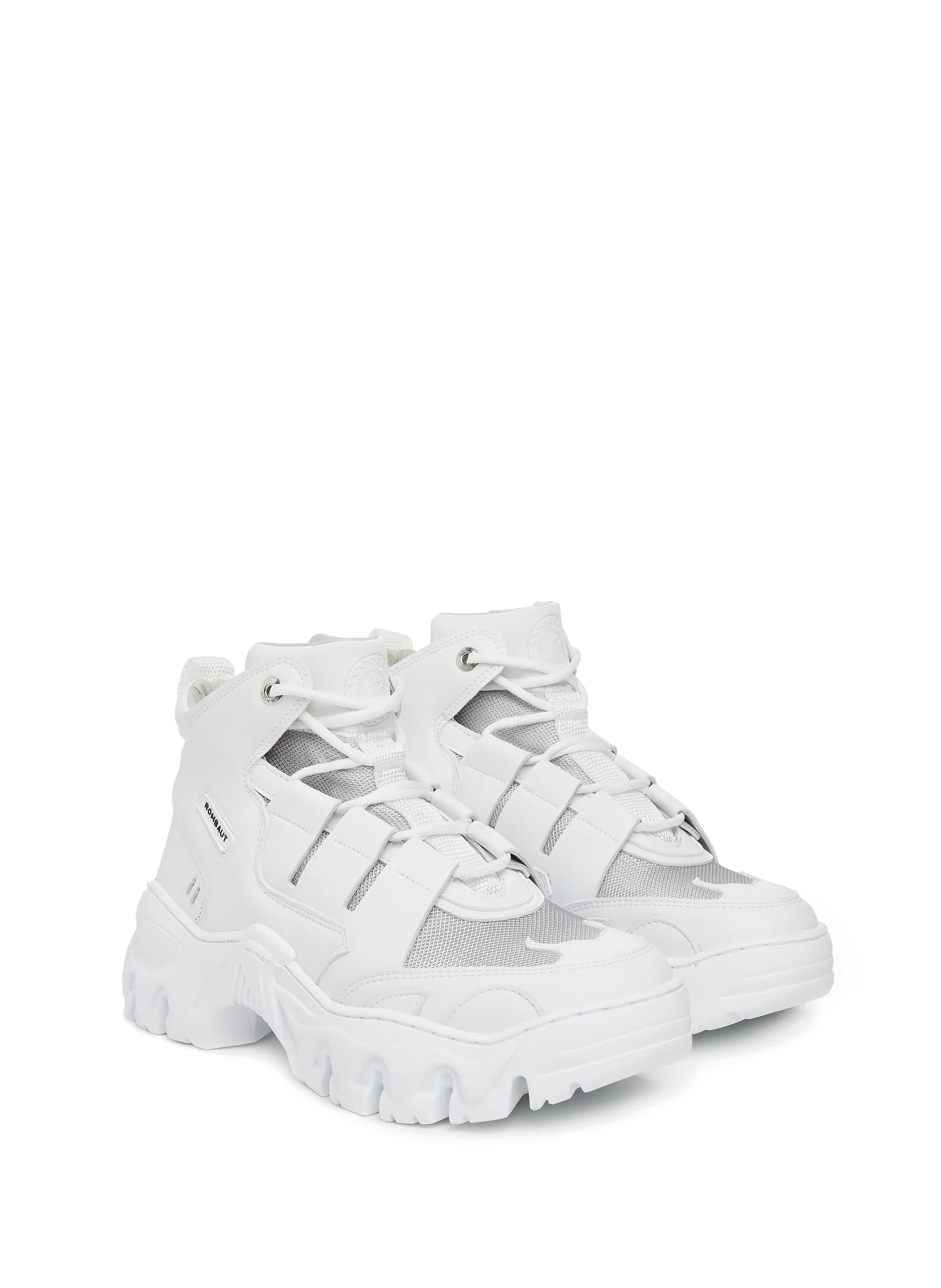 ROMBAUT  Boccaccio II Riot Low synthetic leather sneakers - White
