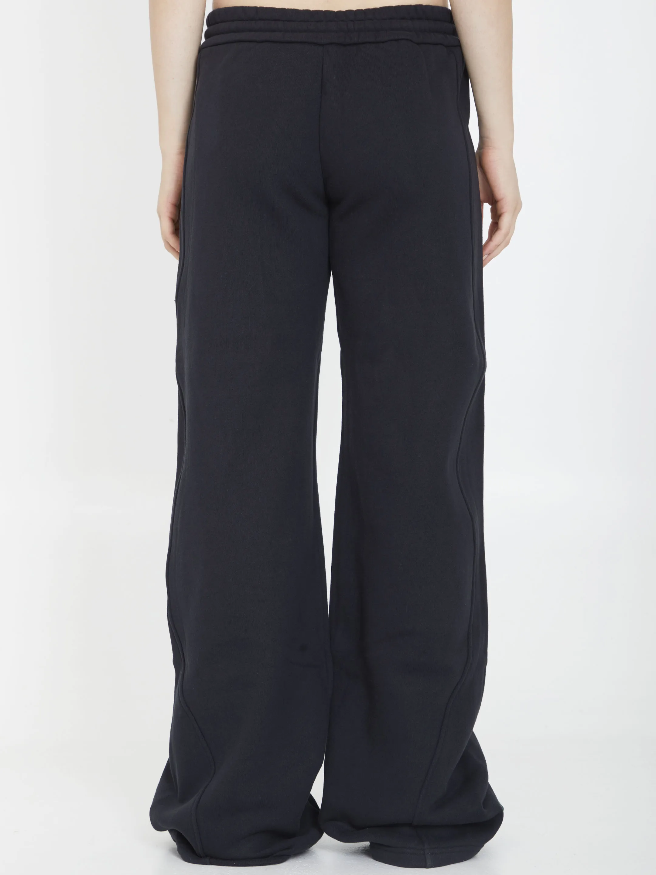 Round joggers in cotton jersey