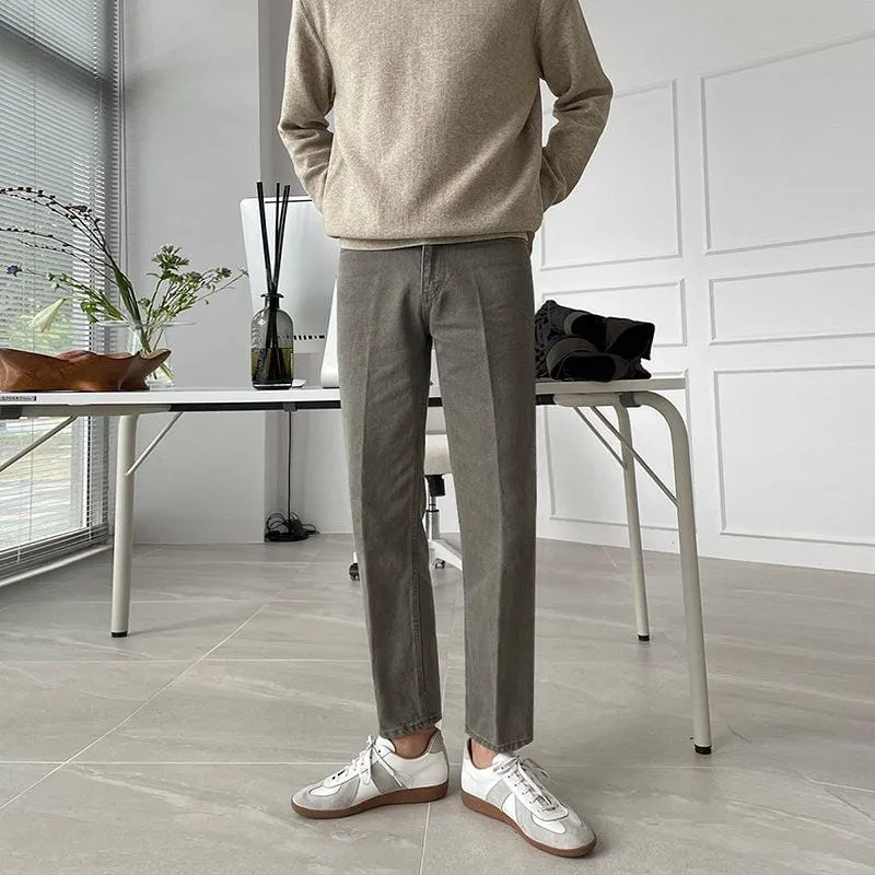 RT No. 5507 KHAKI CASUAL STRAIGHT JEANS