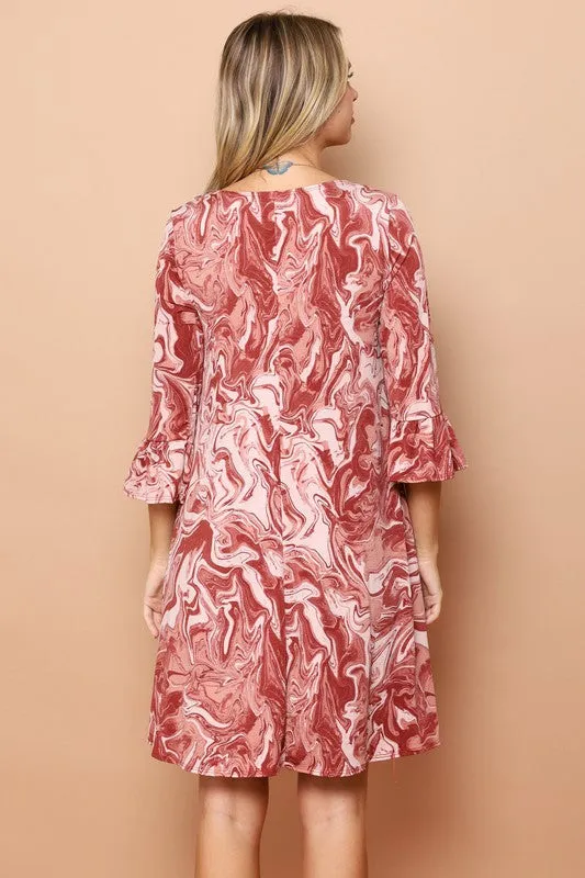 Rust Swirl Tunic