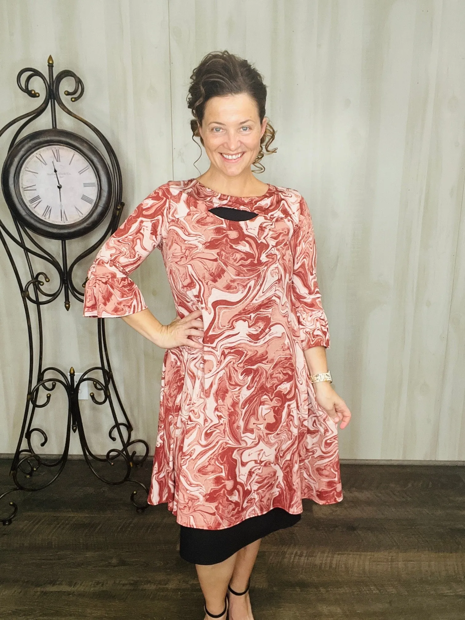 Rust Swirl Tunic