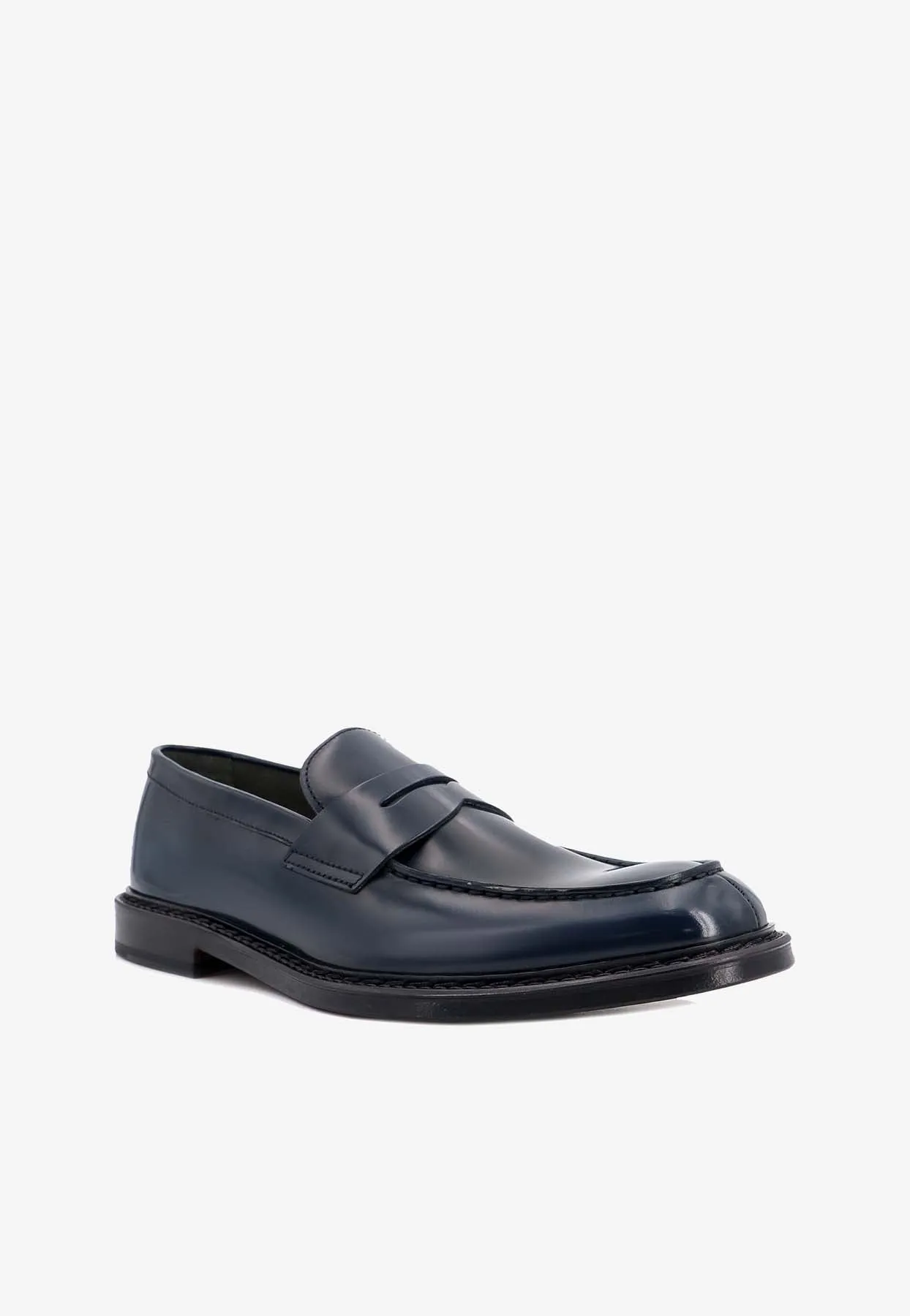 Saddle Leather Loafers