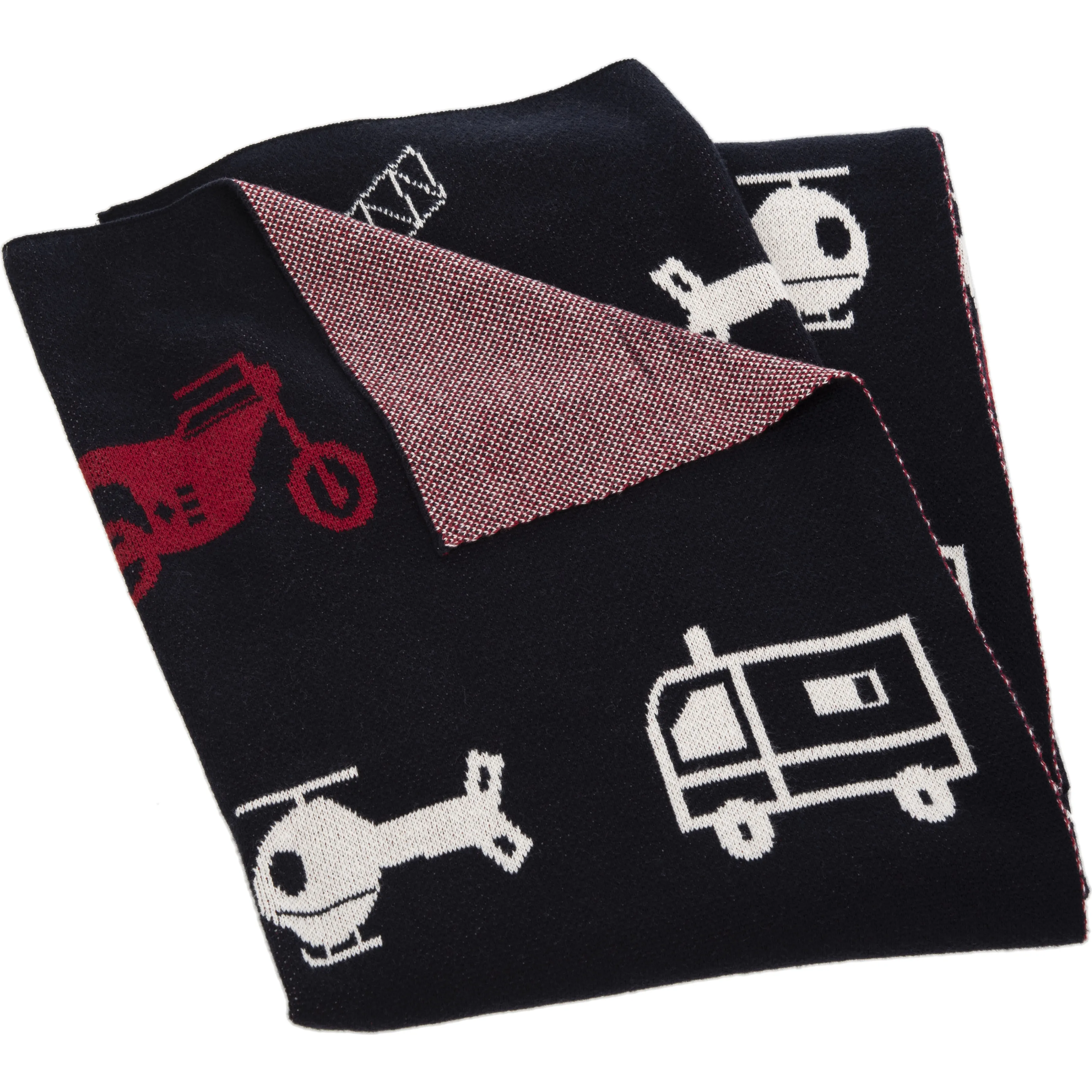 Safavieh Wesley Baby Throw Blanket, Navy