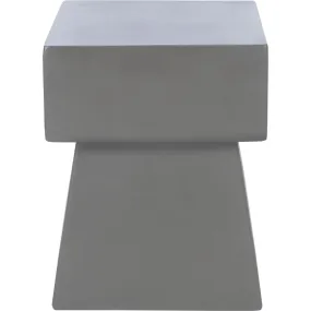Safavieh Zen Indoor/Outdoor Mushroom Concrete Accent Table, Grey